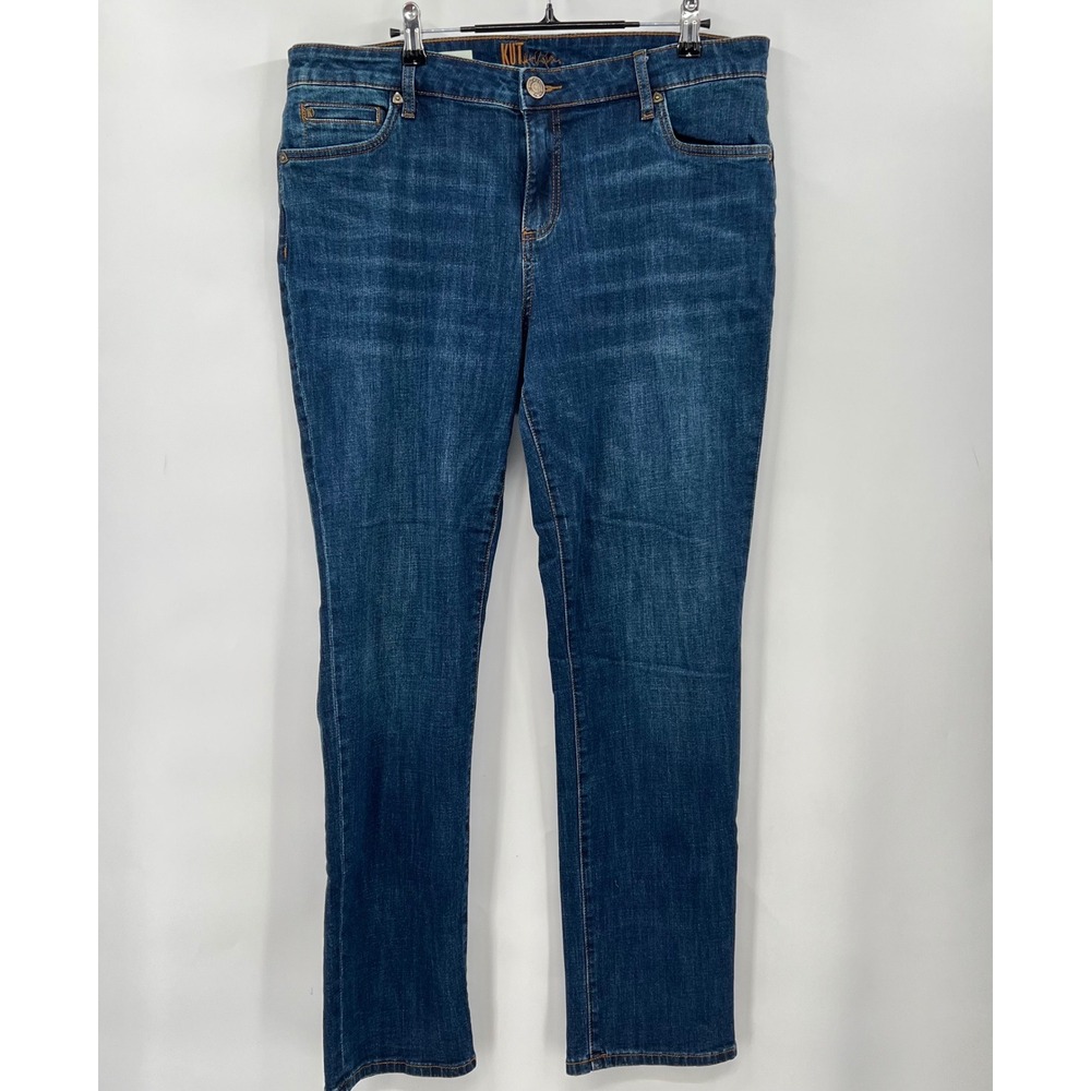 Kut from the Kloth‎ 14 Katy Boyfriend Jeans Womens Dark Wash Stretch Denim